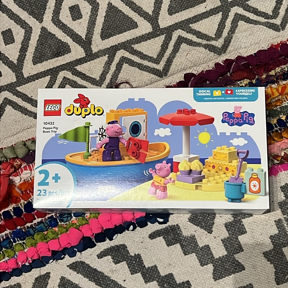 LEGO DUPLO Peppa Pig Boat Trip Adventure Set - Multicolor - Brand New!